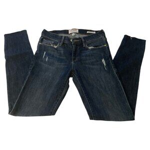 Frame blue Jeans Pants Denim Le Skinny De Jeanne Dark Wash Distressed ripped 26